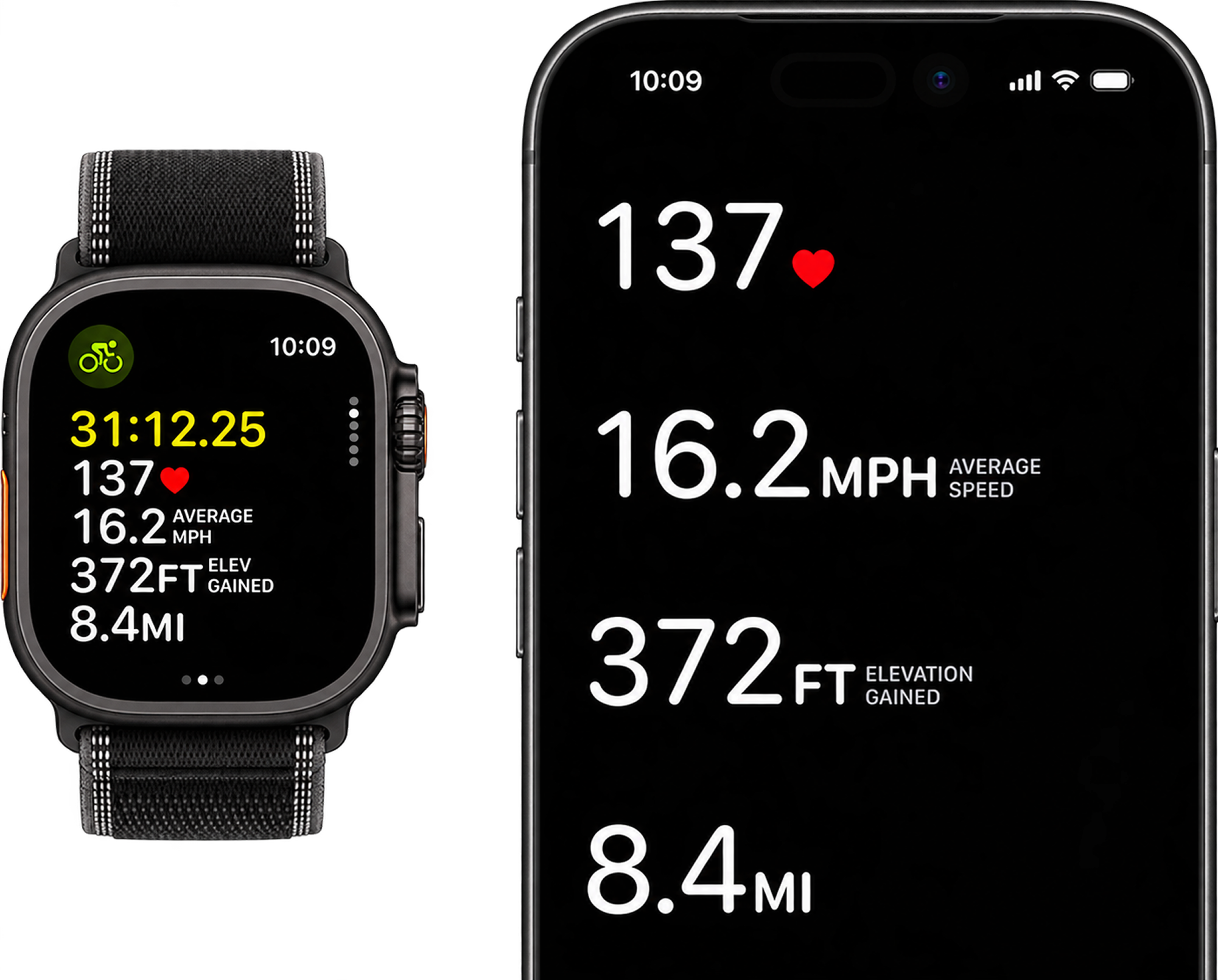 Показатели тренировок на Apple Watch Ultra 3