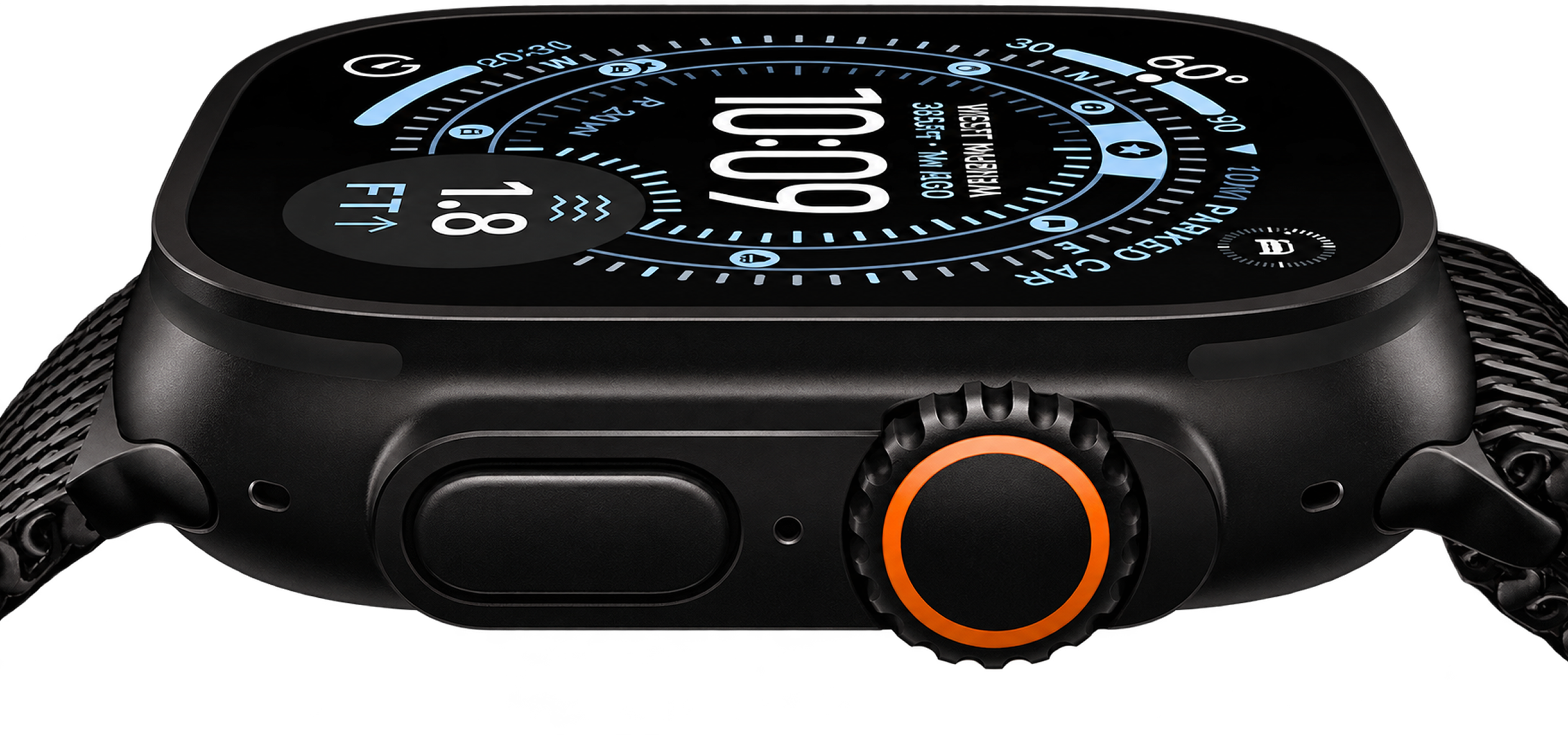 Прочный титановый корпус Apple Watch Ultra 3