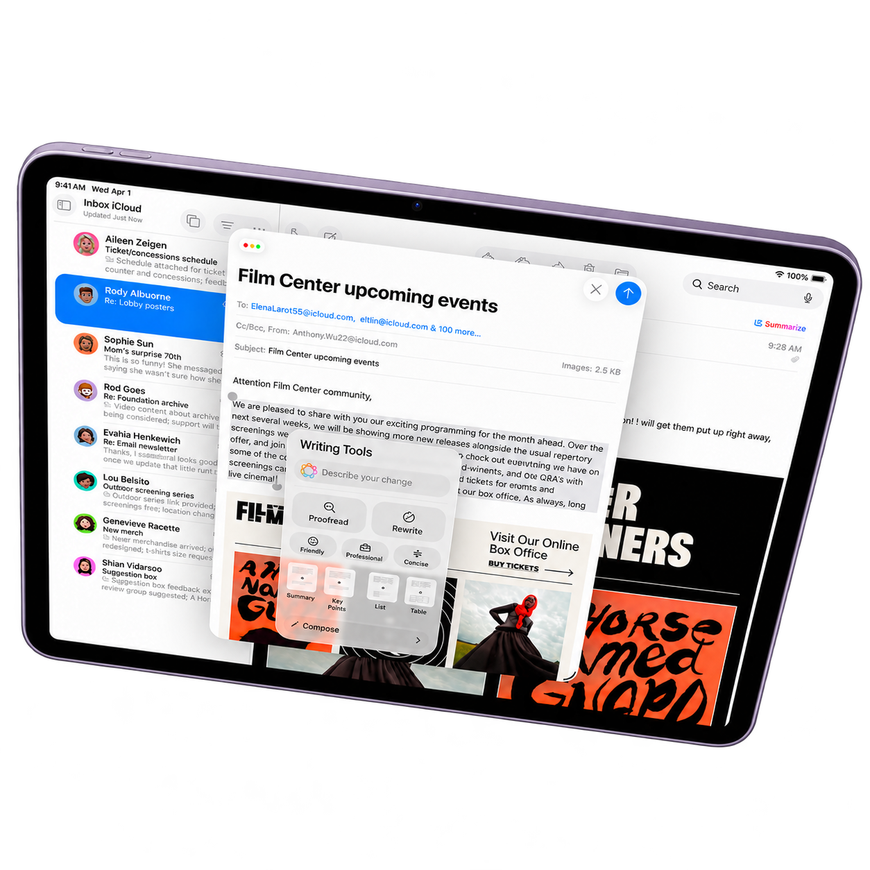 Работа с несколькими приложениями в iPadOS