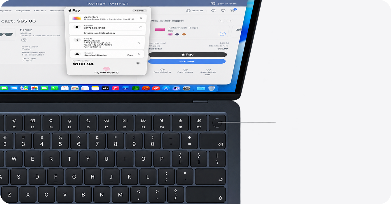 Клавиатура Magic Keyboard с Touch ID на MacBook Air M5