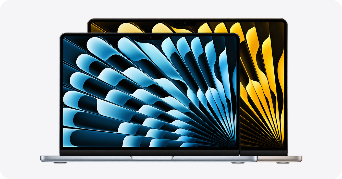 Дисплей Liquid Retina в моделях MacBook Air 13 и 15 дюймов