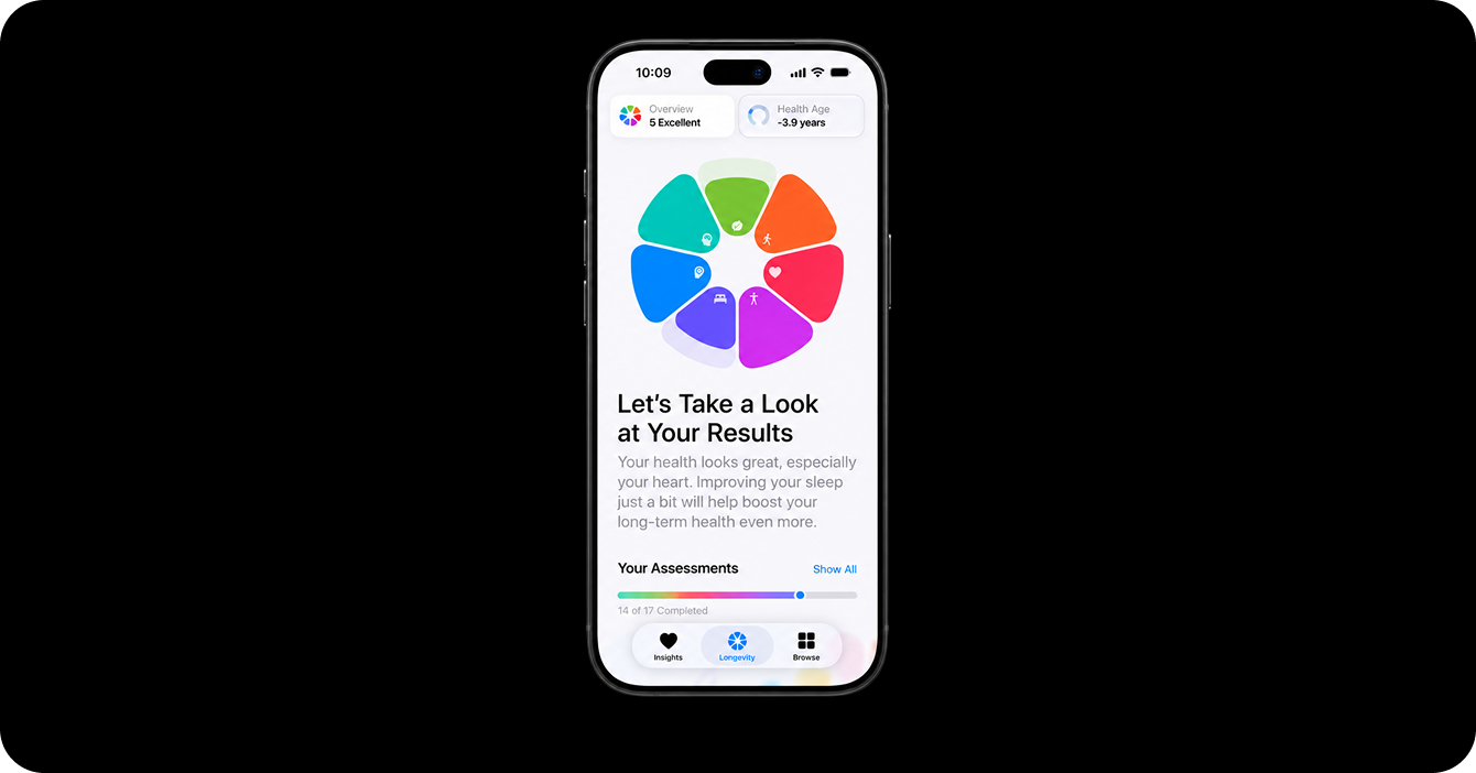 Приложение Здоровье и Health Age Apple Watch Series 12