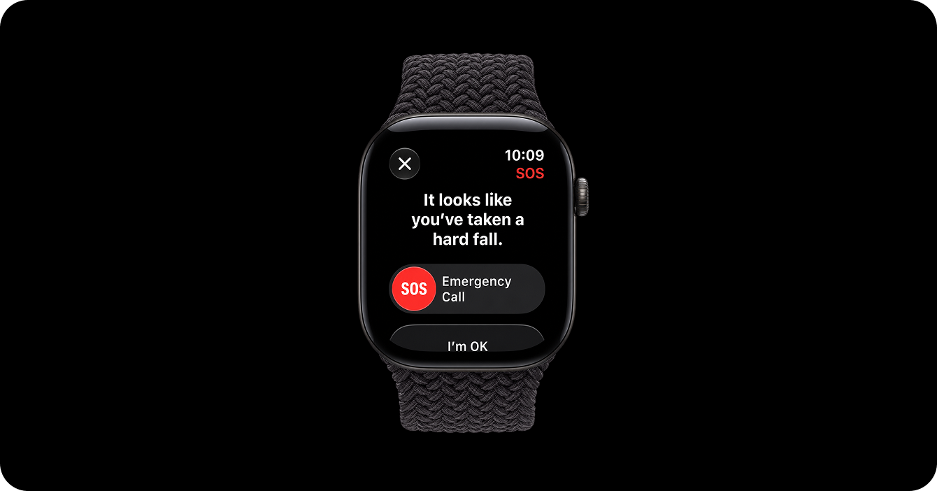 Связь и функции безопасности Apple Watch Series 12